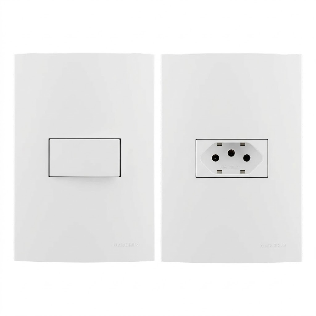 TOMADA E INTERRUPTOR SLEEK MARGIRIUS